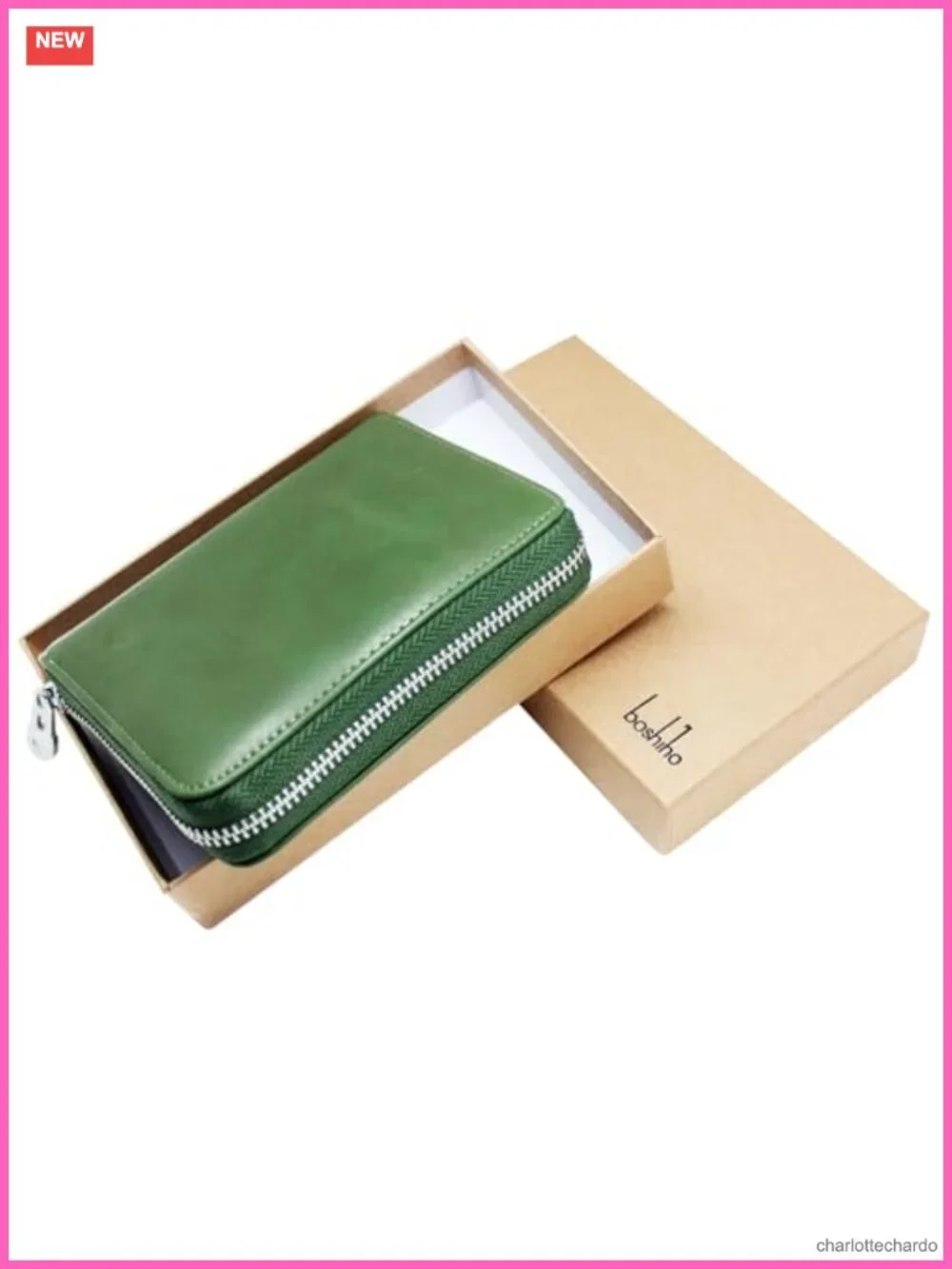 Genuine Leather RFID Blocking 24 Slot Credit Card Holder Wallet with Zipper